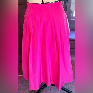 Talbots size 12 Vibrant Pink Women's Skirt with removable belt